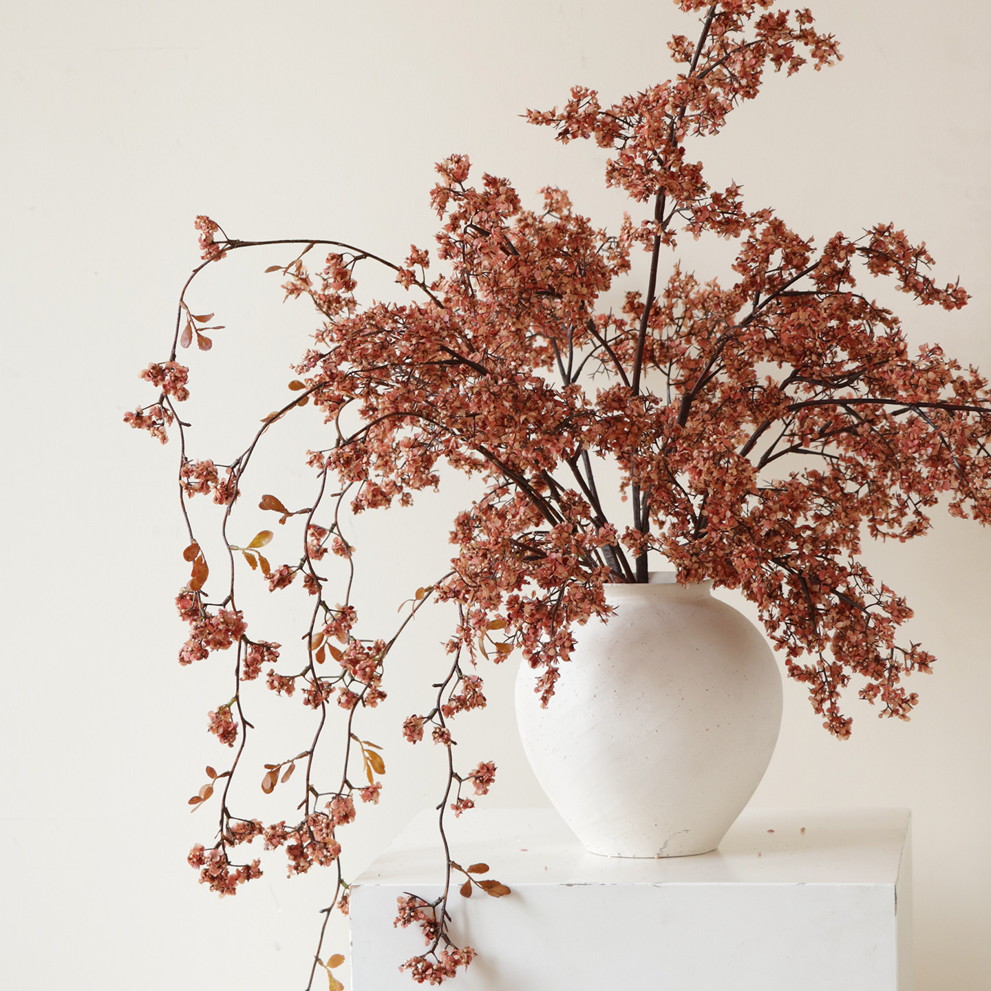 米子家居侘寂风雾凇高品质仿真花