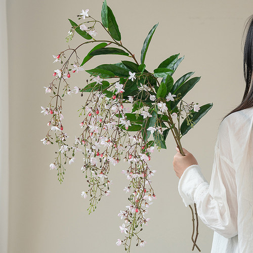 米子家居垂丝茉莉仿真花