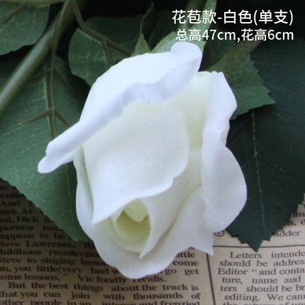 情人节礼品节日礼物仿真花假花装饰花绢花客厅桌面保湿玫瑰花