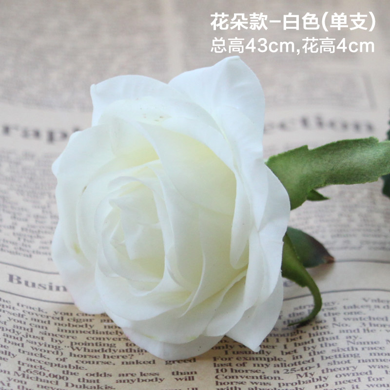 情人节礼品节日礼物仿真花假花装饰花绢花客厅桌面保湿玫瑰花