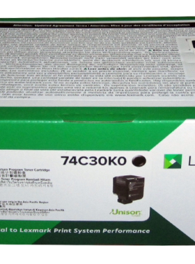 原装正品 Lexmark 74C3HK0 利盟 CS720 CX725 de 黑色 2万页粉盒