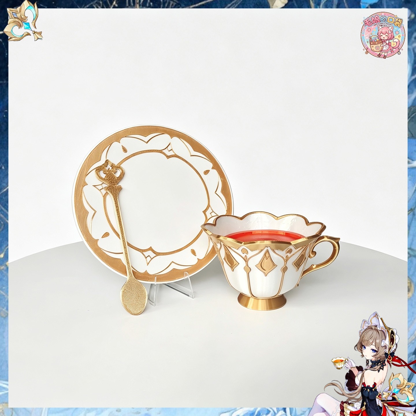 原神 桑多涅 杯子茶杯 杯垫 杯勺3D打印cosplay道具cos饰品现货