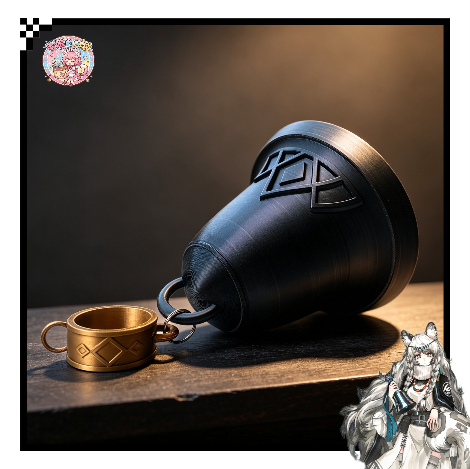 【毛娘家】明日方舟cos圣聆初雪 道具 cosplay道具铃铛