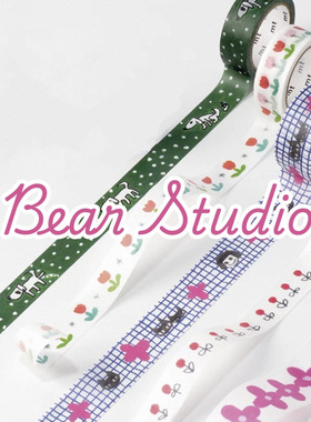 50cm分装 mt和纸胶带 2025夏季 mt x 松林诚 小狗黑猫大花