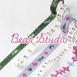 50cm分装 mt和纸胶带 2025夏季 mt x 松林诚 小狗黑猫大花