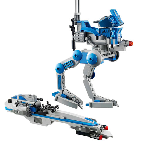 LEGO 乐高积木杀肉 星战 75280 501军团步行机AT-RT 反重力摩托