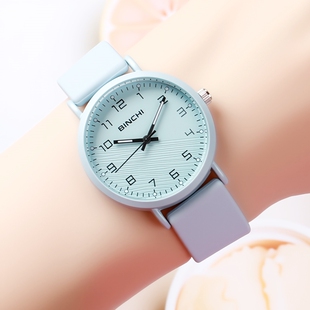 儿童手表女款学生初中初高中高颜值夜光防水女生考试专用中考高考