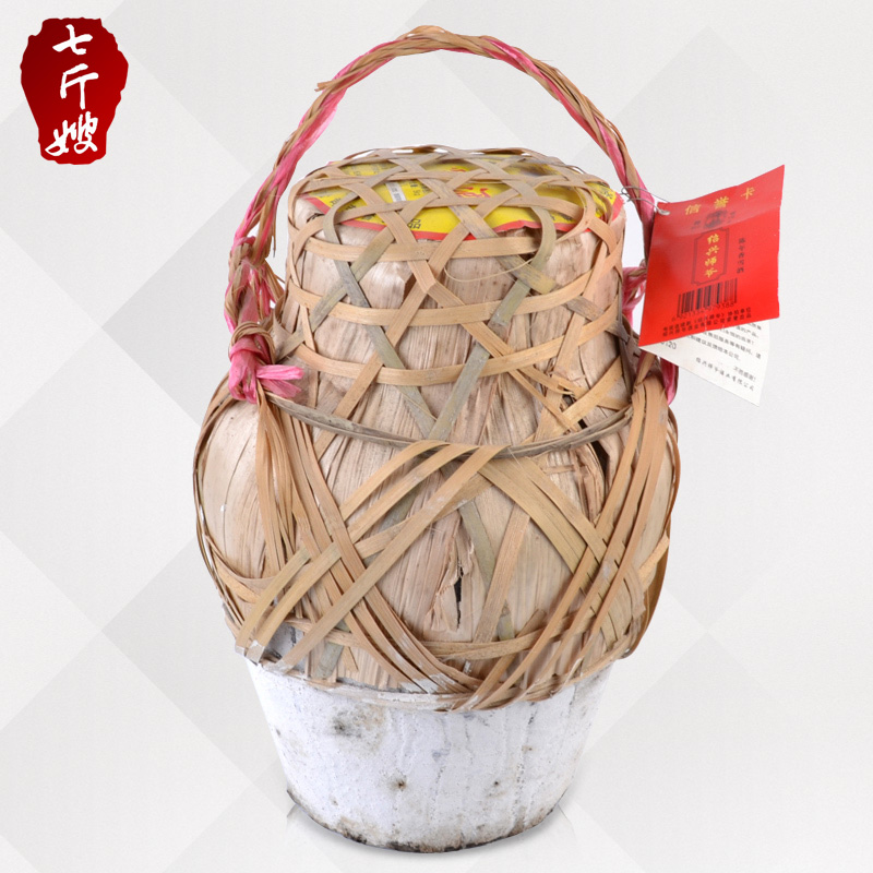 绍兴黄酒 绍兴师爷 香雪酒 竹编坛装 5L 甜型黄酒