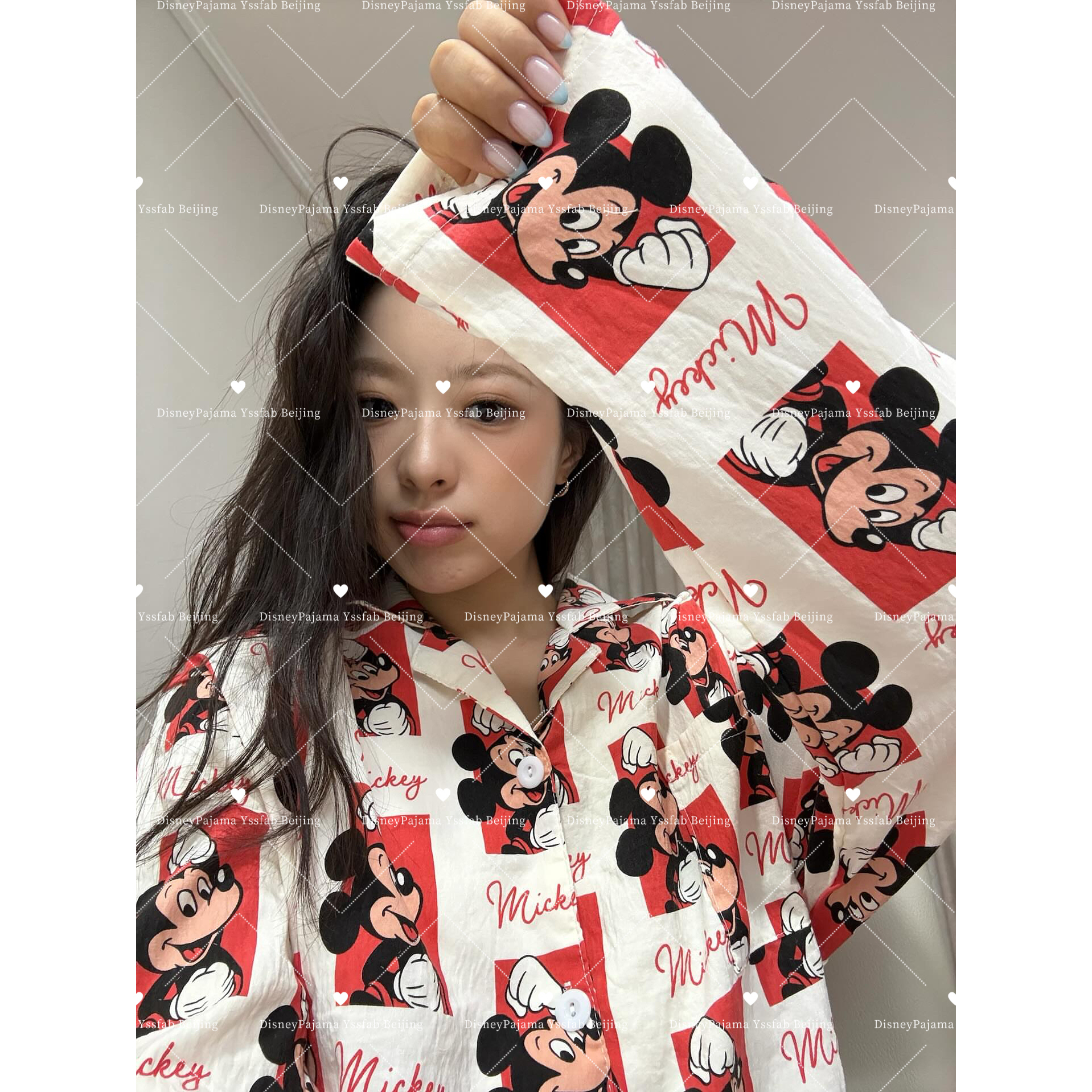 Disney迪士尼家居服正品韩国代购招手米奇情侣款睡衣