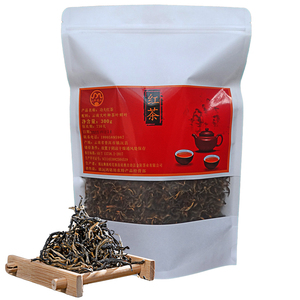 红茶2023新茶早茶下午茶浓香型云南老树袋装山野露珠功夫红茶300g
