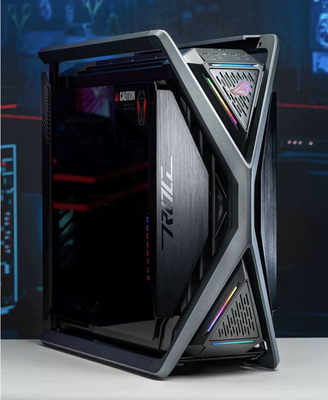 华硕ROG701创世神机箱铝合金X骨架全塔机箱支持EATX主板双420水冷