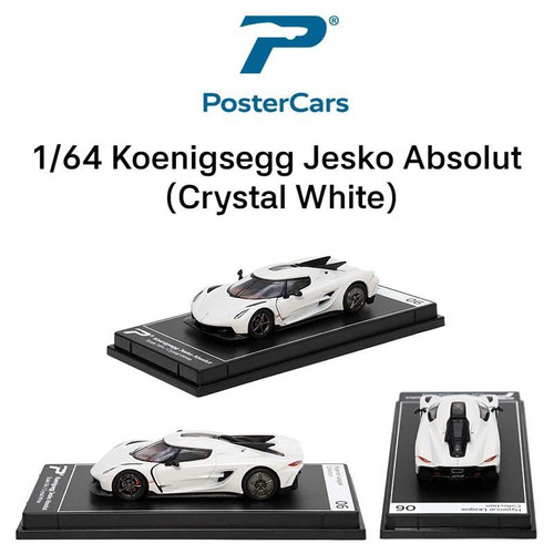 Postercars合金车模1:64柯尼塞格帕加尼跑车赛车模型滑行收藏摆件