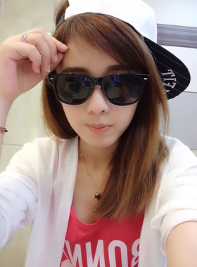 欧美复古男女款米钉情侣太阳眼镜