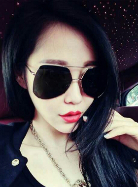 圆脸女士眼睛明星款个性风太阳镜