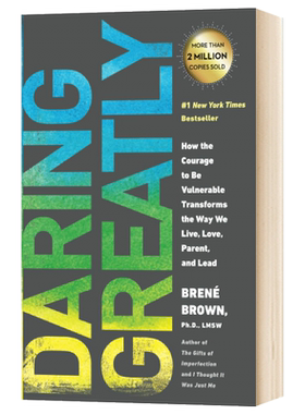 活出感性 直面脆弱 拥抱不完美的自己 英文原版 Daring Greatly Brene Brown 布琳布朗 自我提升 英文版进口原版英语书籍