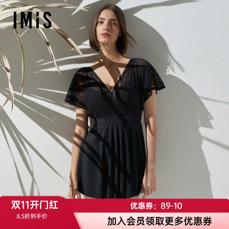 无钢圈泳装爱美丽裙式连体泳衣女