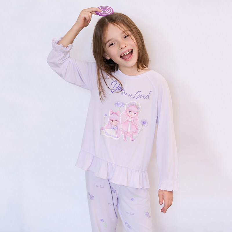 睡衣AIMERKids睡裤家居服套头