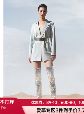 爱慕·CHUANG女士双面布翻驳领休闲显瘦舒适家居西服外套CA810461