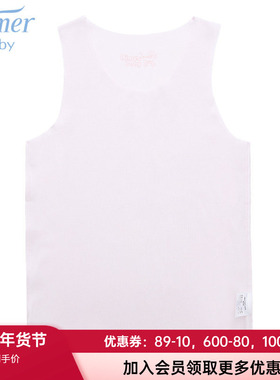 爱慕婴儿官方正品宝宝背心上衣薄柔软弹力无袖打底护肚AB311471