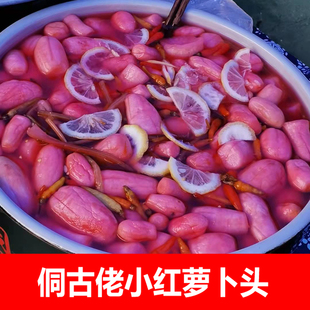 怀化芷江侗古佬泡菜  樱桃小红萝卜  酸甜老坛萝卜   配辣椒酱包