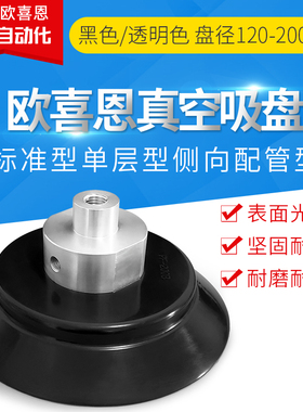 进口标准WEH06-D120/D150单层WEH07-D120/D150侧向配管型真空吸盘