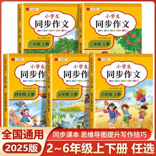 小学生同步作文二三四五六年级上下册课本同步文章素材优秀写作方法提升技巧思维导图思路分析好词好句语文部编版三只河马