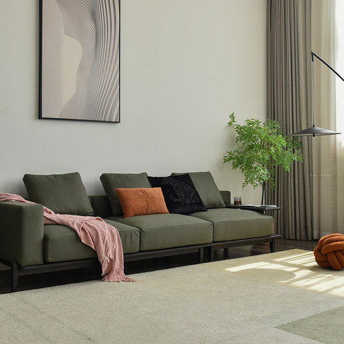 vima实木沙发意式极简羽绒填充