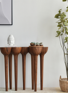 vima/空间构件 观莲悟道/ 北欧简约新中式设计师原创玄关条案边桌