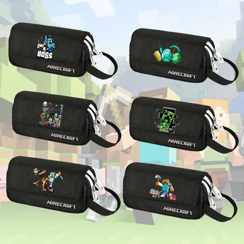 我的世界周边双层翻盖笔袋