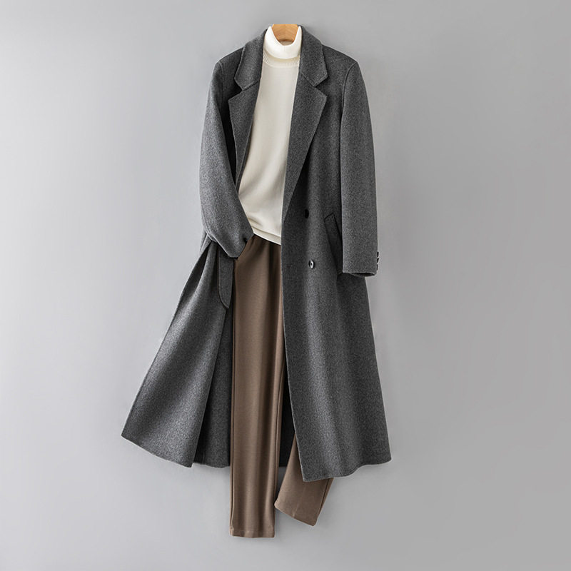 100%羊毛大衣男士高端过膝无羊绒大衣休闲加垫肩毛呢大衣2025新款,男装,毛呢大衣,淘宝优惠券,粉丝福利购,淘宝优惠卷