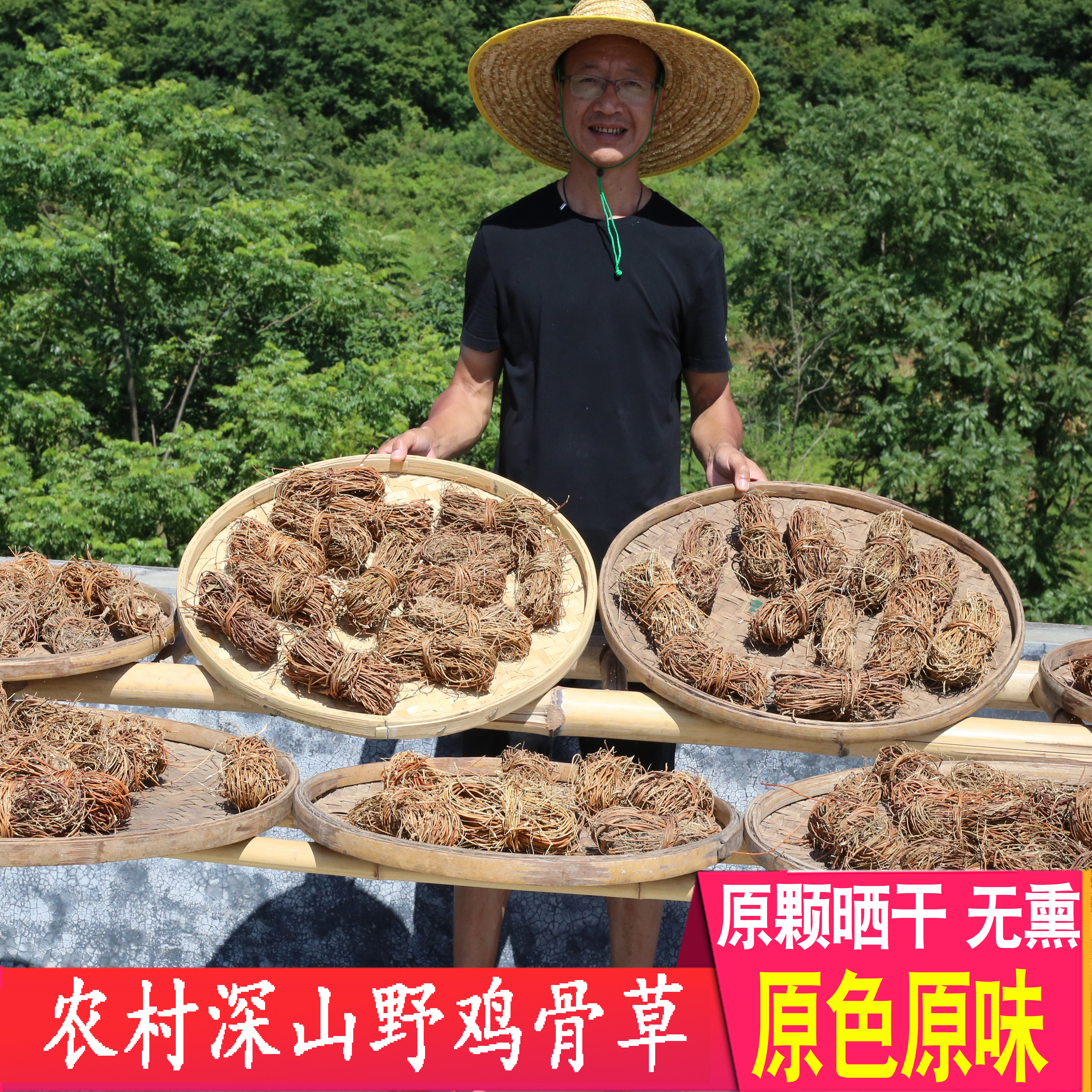 鸡骨草正品深山干药材全棵带根草药农家营养食品广东煲汤材料正宗