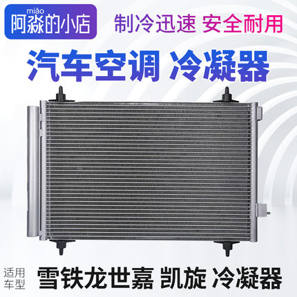 雪铁龙世嘉凯旋EC5汽车空调冷凝器散热器空调散热网片干燥瓶