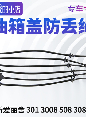 标致408爱丽舍308 301 2008 3008 508 308S C5 C4L油箱盖防丢绳C6