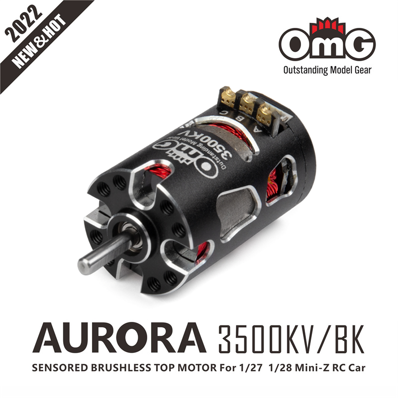 OMG 1|28 모기 자동차 브러시리스 모터 AURORA V2 미니 RC 원격 제어 자동차 MINIZ 전원