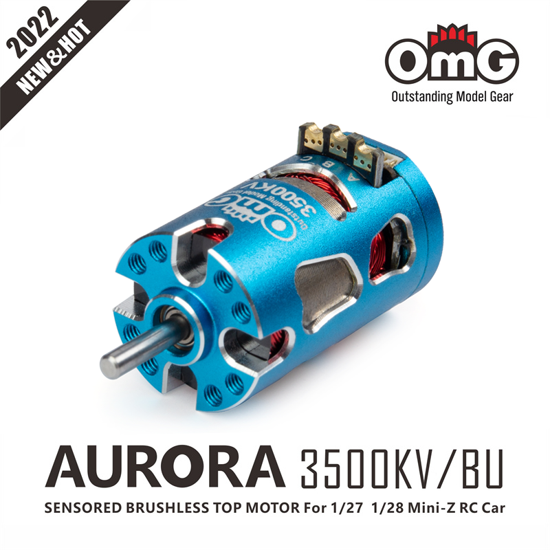 OMG 1|28 모기 자동차 브러시리스 모터 AURORA V2 미니 RC 원격 제어 자동차 MINIZ 전원