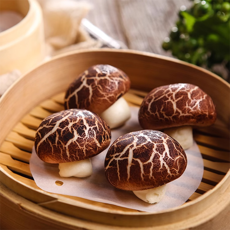 宁波特产红糖蘑菇包酒店早餐糕点方便馒头速冻食品营养早餐面点心