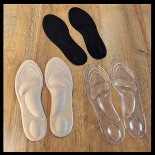 4D足弓支撑鞋垫 男女款硅胶弹力运动软底舒适 军训专用鞋垫耐磨