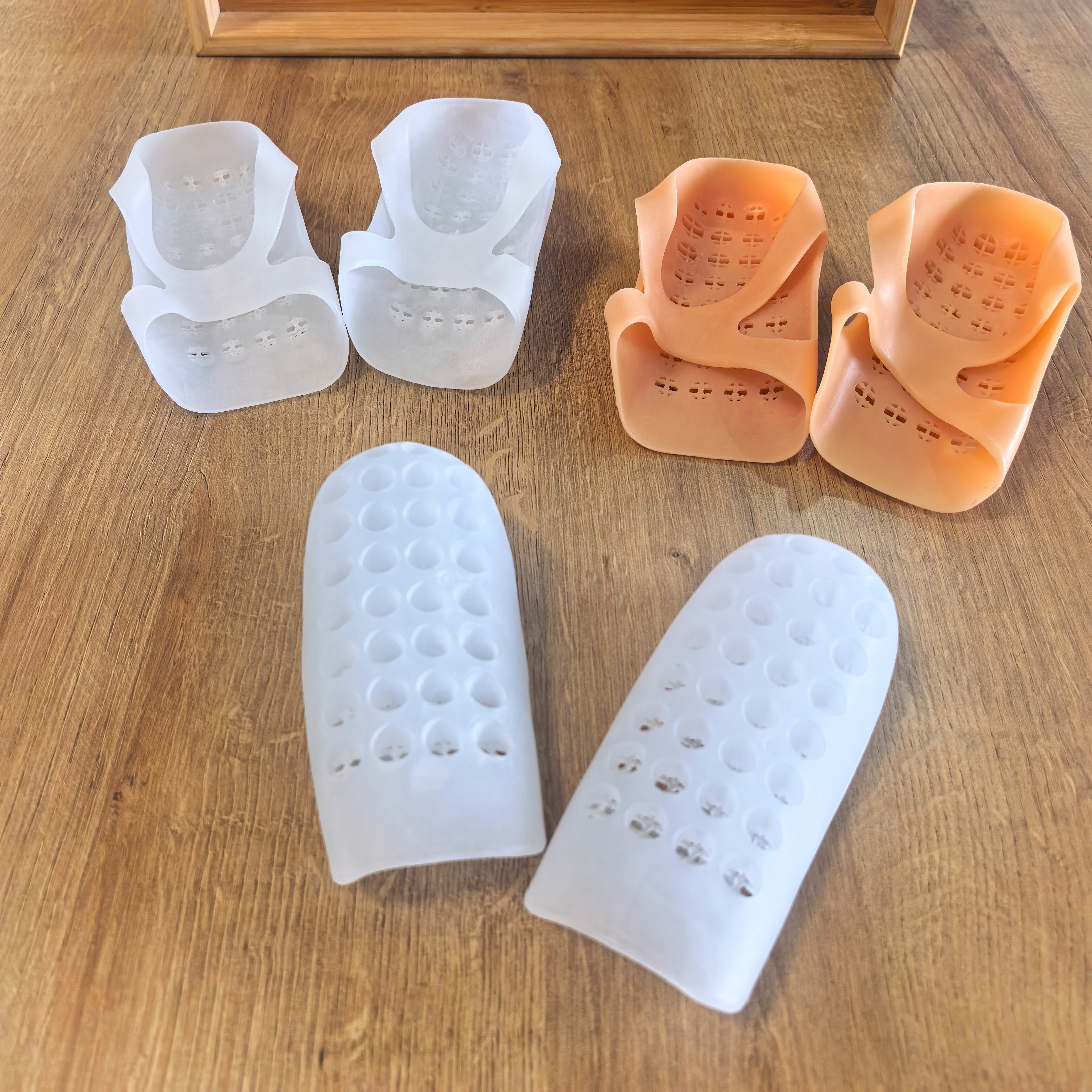 女款透气内增高后跟套 袜子里的增高垫隐形半袜垫体检 柔软带足弓