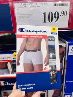 山姆国内代购 冠军champion男士速干平角内裤3条装 混色