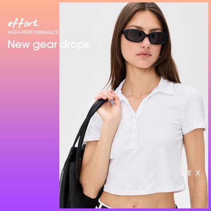 Cropped Henley Polo