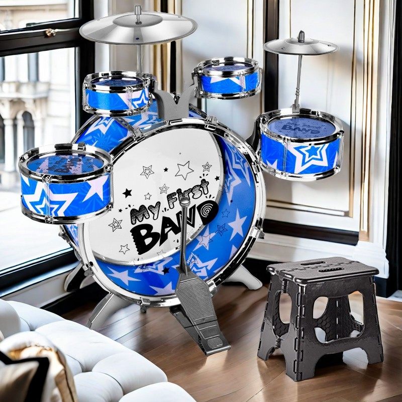 儿童大号架子鼓3-6-8岁初学者爵士鼓音乐打击乐器套装小孩玩具鼓