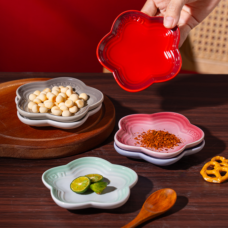 法国酷彩LECREUSET碟子蘸料醋小