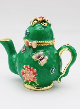 锡金属工艺品小壶摆设品仿真茶壶