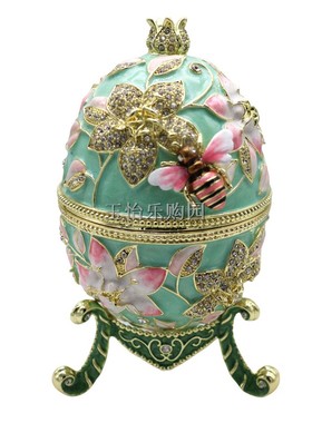 俄罗斯金属欧式风摆件首饰盒