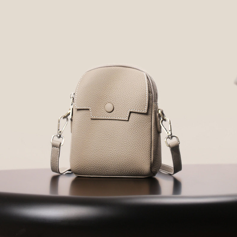 真皮时尚手机包女士日韩迷你小包包感单肩斜挎包新款小众女包