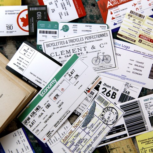 火车轮船飞机门票据仿真公园小票