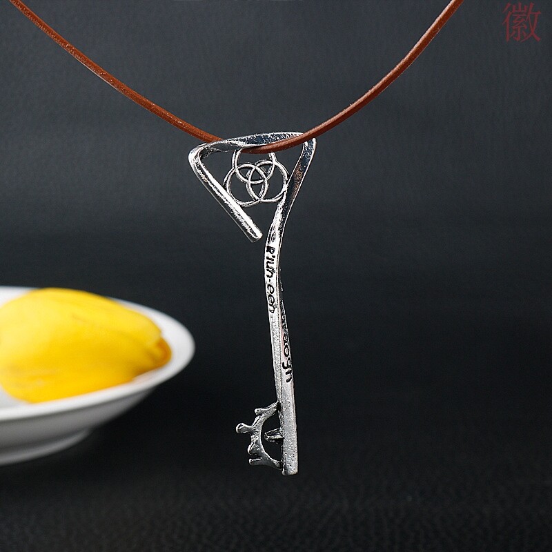 跨境新款犹格·索托斯项链外神门之钥标志吊坠克苏鲁神话饰品