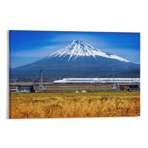 日本富士山火山樱花东京地理风景房间背景墙帆布无框画装饰挂画