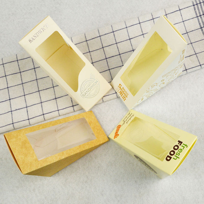 三明治纸盒 透明三文治芝士蛋糕西点一次性开窗透明袋包装盒100个,厨房/烹饪用具,点心包装盒/包装袋,淘宝优惠券,粉丝福利购,淘宝优惠卷