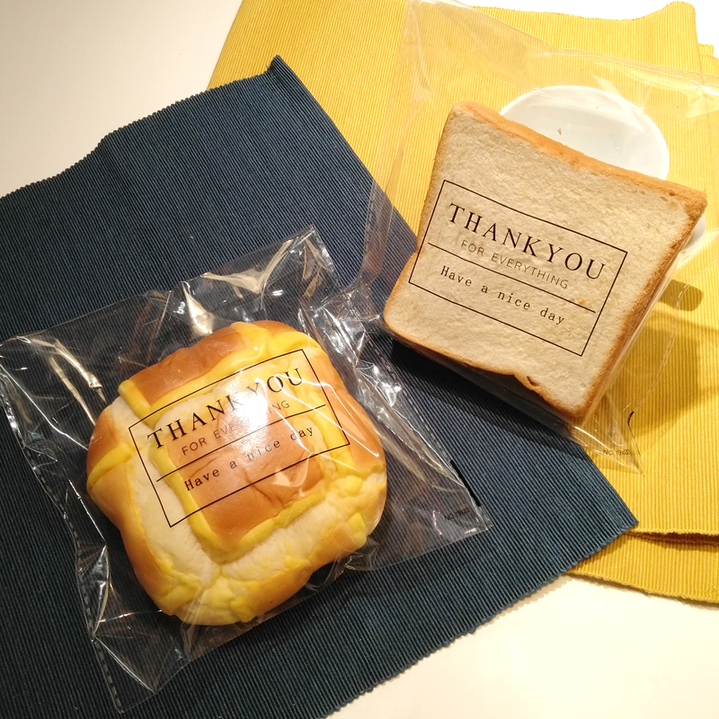 食品包装袋胶条自封切片吐司饼干袋中式糕点透明齐口自粘面包袋子-封面